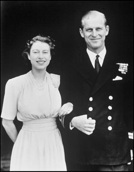 Le 9 juillet 1947 : annonce officielle du mariage entre Elizabeth et le prince Philip de Grèce et de Danemark.
