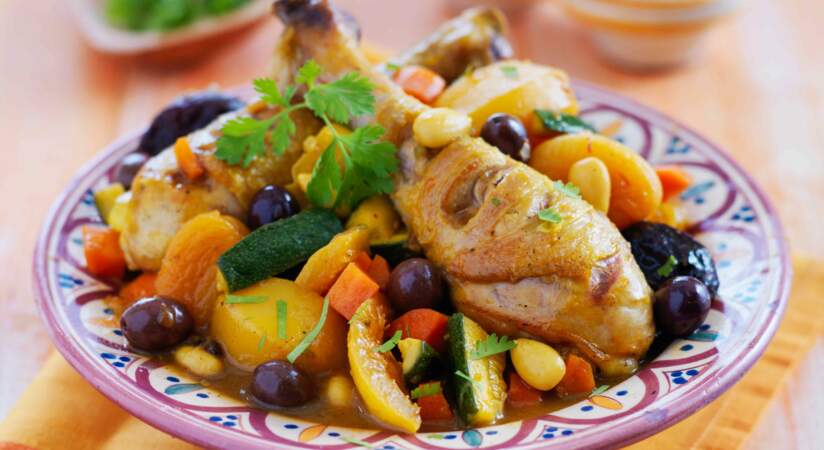 Tajine Marocain de Poulet aux Légumes Cuisine Marocaine Recette ramadan  2019 