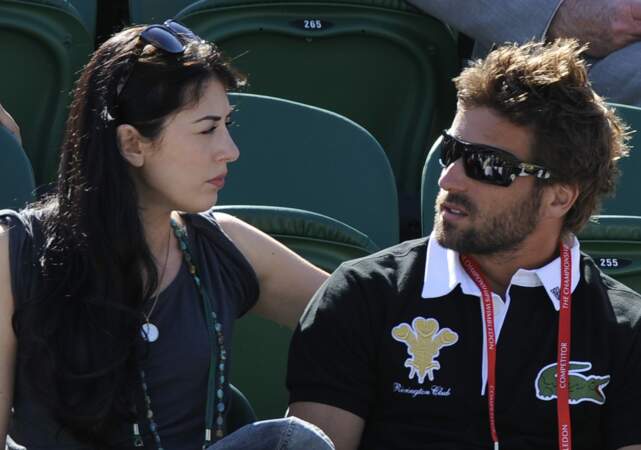 Le couple lors du championnat de Wimbledon en 2009