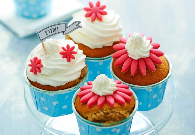 Cupcakes pralinés à l'hibiscus