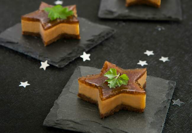 Cheese-cakes au foie gras et à la confiture de figues Bonne Maman