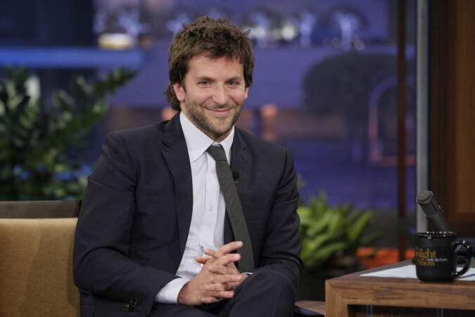 Bradley Cooper sur le plateau de l'émission "The tonight show" de Jay Leno en 2011.