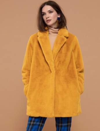 Manteau tendance : moutarde