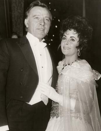 Elizabeth Taylor et Richard Burton, son cinquième époux