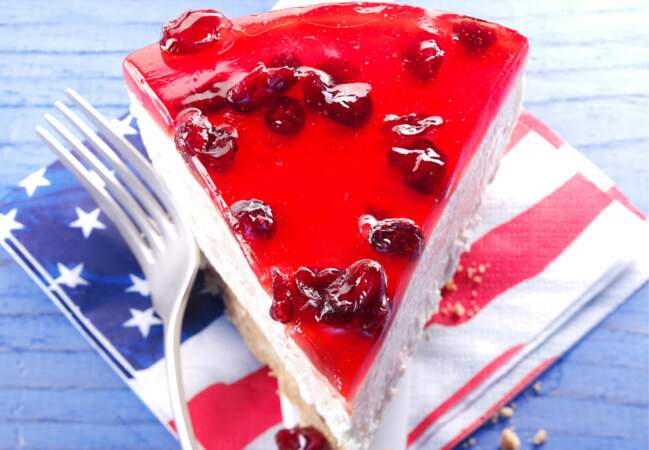 Cheesecake aux US cranberries