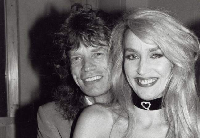 Mick Jagger et sa deuxième femme, Jerry Hall