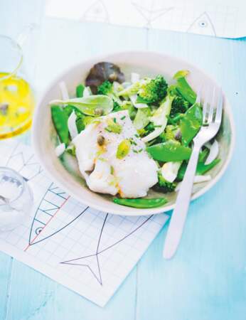 Salade détox brocoli et cabillaud 