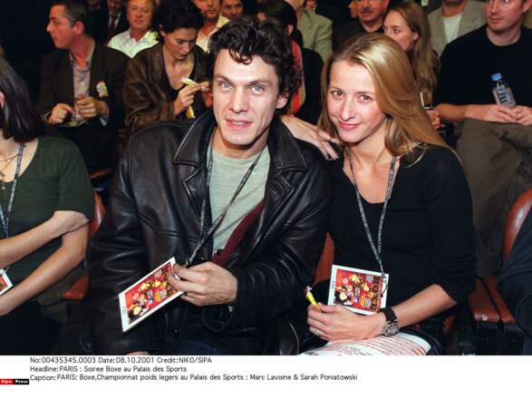 Marc Lavoine et Sarah Poniatowski, 2001