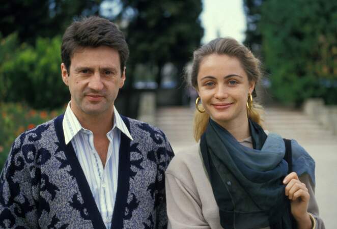 Daniel Auteuil et Emmanuelle Béart à Nice en 1986.