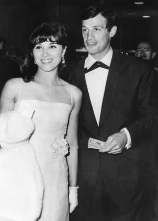 Jean-Paul Belmondo et sa première épouse, Élodie Constantin, en 1962