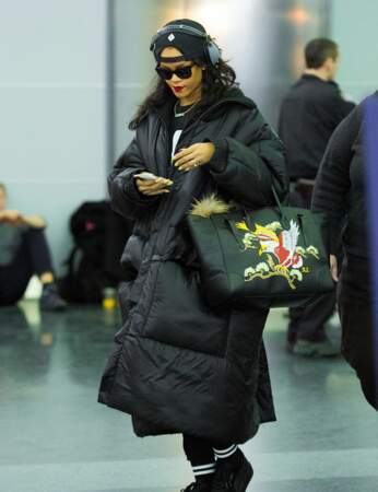 Rihanna : doudoune longue 