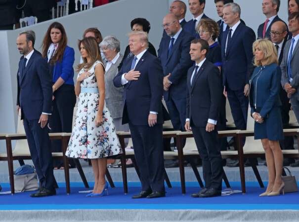 Melania Trump lors du défilé du 14 juillet sur les Champs-Elysées