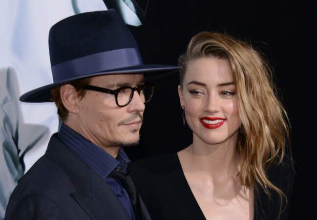 Johnny Depp et sa future épouse, Amber Heard