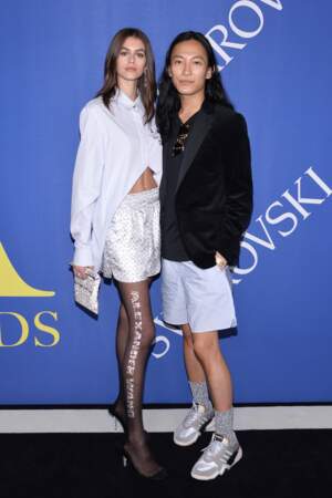 Kaia Gerber et Alexander Wang aux CFDA Awards, les Oscars de la mode, le 4 juin