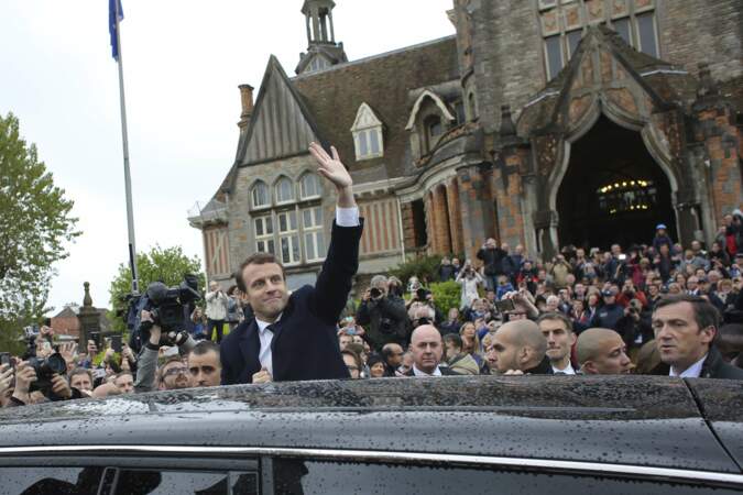 Rock Star ou présidentiable? Emmanuel Macron a ses fans.
