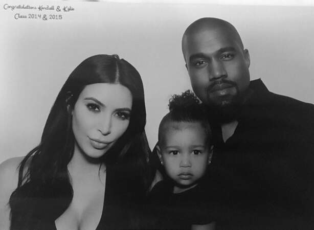 Kim Kardashian, Kanye West et leur fille North