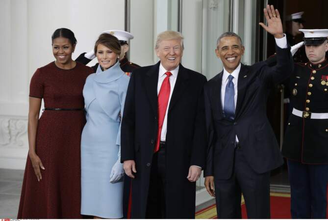 Les Trump et les Obama à la Maison Blanche 