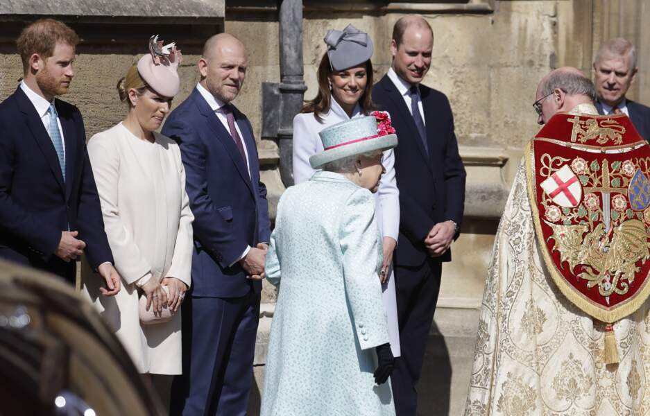 As during the Easter mass at the Chapel of Windsor Castle...