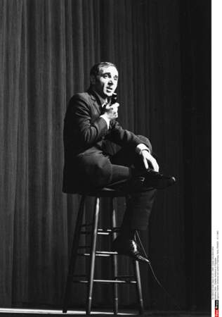 Charles Aznavour à l'Olympia en 1965 trois ans après le succès de "J'me voyais déjà"