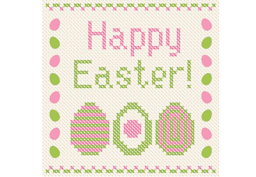 Broderie Happy Easter