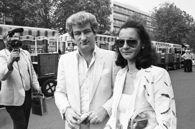 Eddy Mitchell et sa femme Muriel Bailleul : 1982