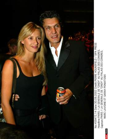 Marc Lavoine et Sarah Poniatowski, 2002