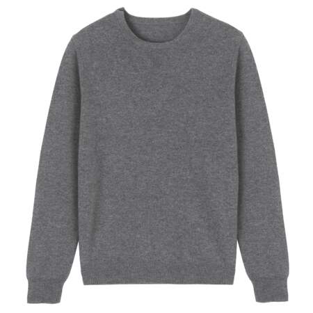 Pull : gris chiné 