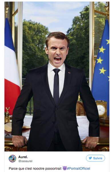 Detournements Les Plus Droles Du Portrait Officiel D Emmanuel Macron Femme Actuelle
