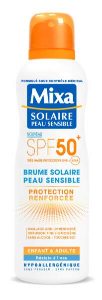 Brume solaire peau sensible SPF 50+ Mixa