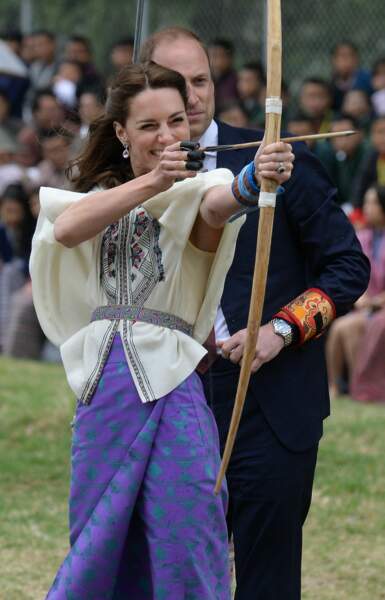 Kate Middleton sait aussi manier l'arc