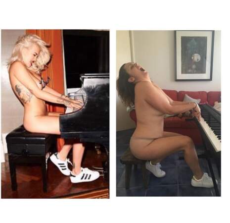Faire du piano toute nue selon Rita Ora... 
