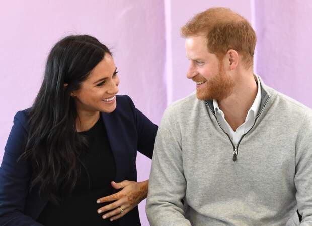 Le prince Harry et Meghan Markle enceinte lors de leur premier voyage officiel au Maroc, février 2019