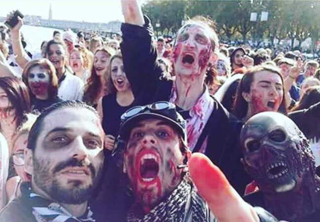 Maquillage artistique Halloween, marche des zombies - 10 