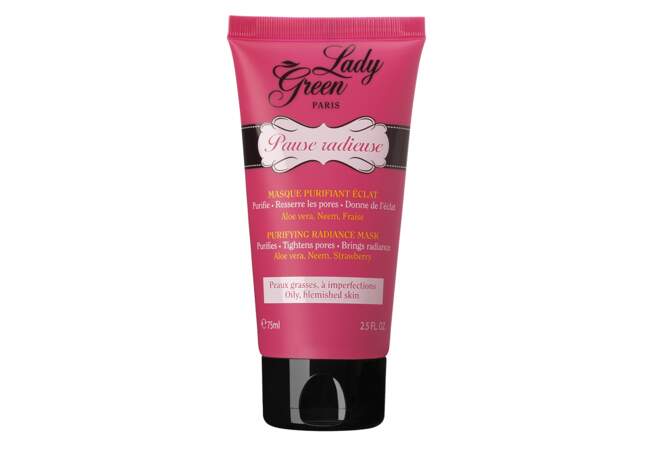 Pause radieuse, Masque purifiant Eclat, Lady Green