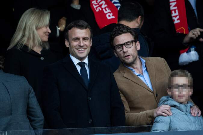 Le président a retrouvé son frère cadet pour la finale de la Coupe de France : PSG - Rennes (2-2).