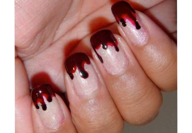 Nail art vampire