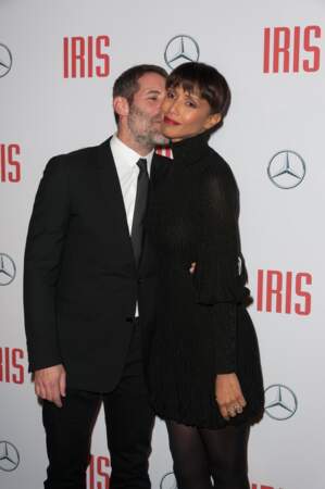 Le couple à la première du film "Iris" à Paris en novembre 2016