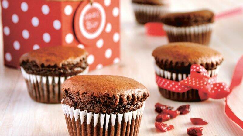 Muffins fondants au chocolat et petites baies
