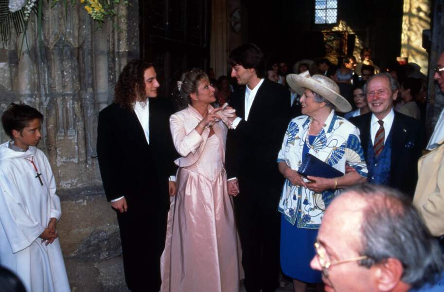 Mariage de Véronique Sanson et de Pierre Palmade, le 11 juin 1995, à Triel-sur-Seine.
