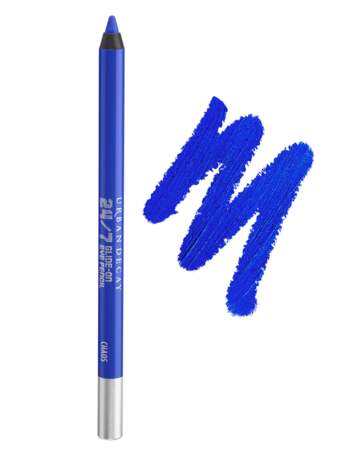 Un crayon bleu électrique
