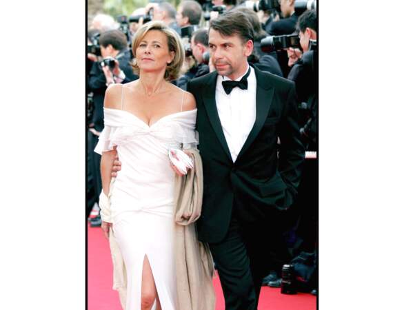 Là voici au 57ème Festival de Cannes au côté de Philippe Torreton, son compagnon de l'époque en 2004