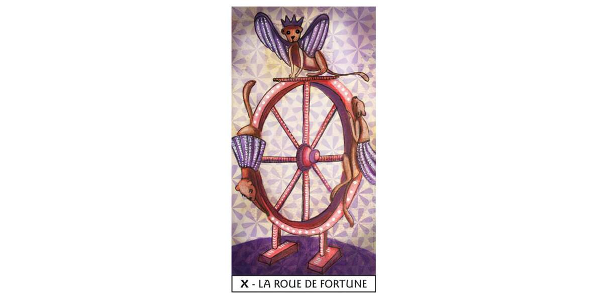 Lame 10 du Tarot des Mages : La Roue de Fortune