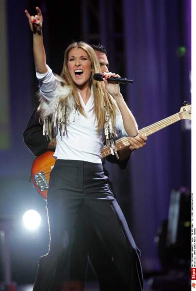 Céline Dion : 15 septembre 2004 à Las Vegas au World Music Awards.