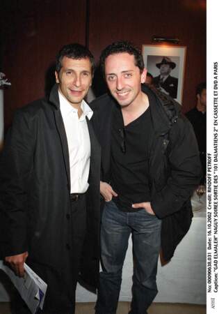Nagui et Gad Elmaleh en octobre 2002.