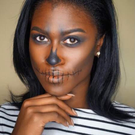 Maquillage d'Halloween subtil 