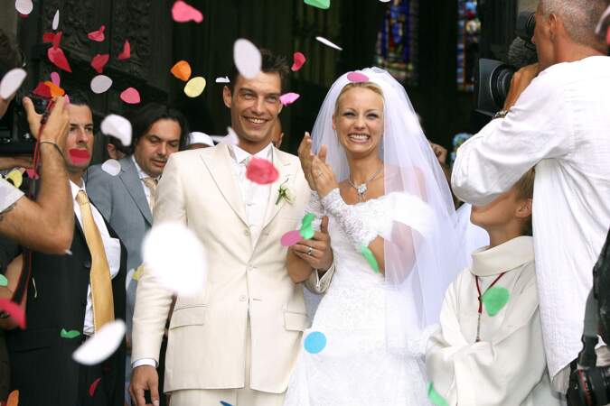 Elodie Gossuin et Bertrand Lacherie mariés en 2006 à Compiègne