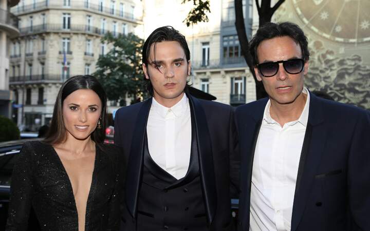 Anthony Delon, son frère Alain-Fabien et sa compagne Capucine Anav à Paris en 2019