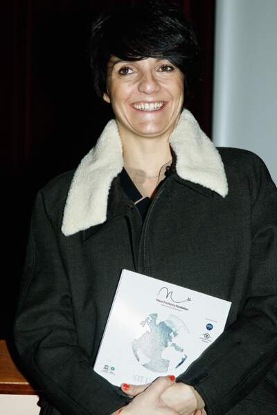 Florence Foresti participe à une conférence pour promouvoir les métiers de l'océan et de l'environnement en 2013.