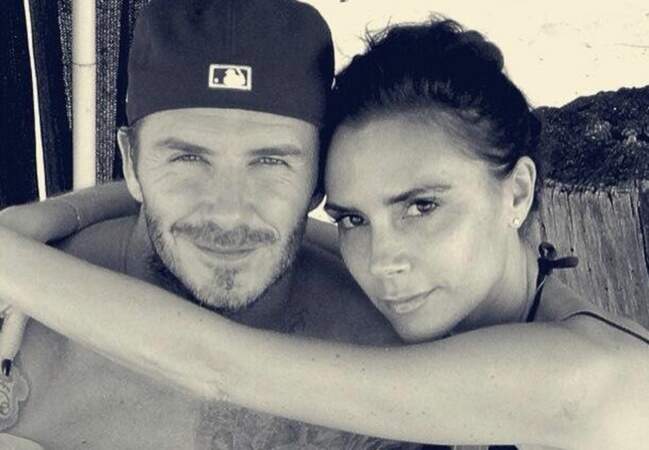 Victoria et son mari David Beckham, sans chichi au bord de l'eau
