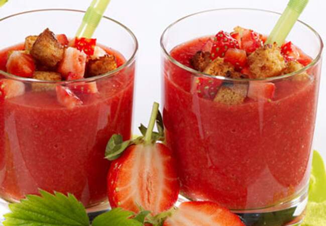 Gaspacho de fraises